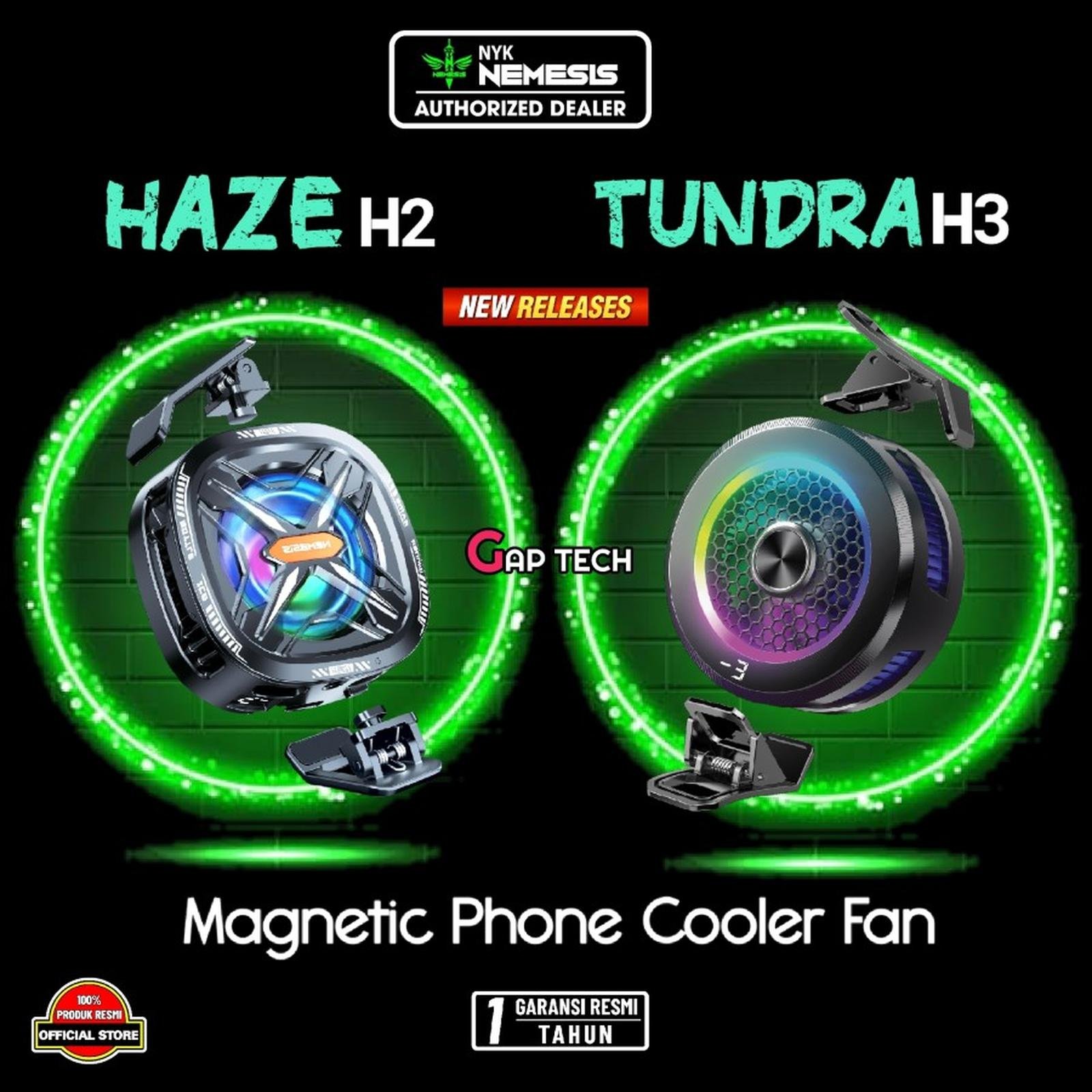 NYK Nemesis Haze H2 / H-2 / H 2 / Tundra H3 / H-3 / H 3 Magnetic Phone Cooler Fan Original
