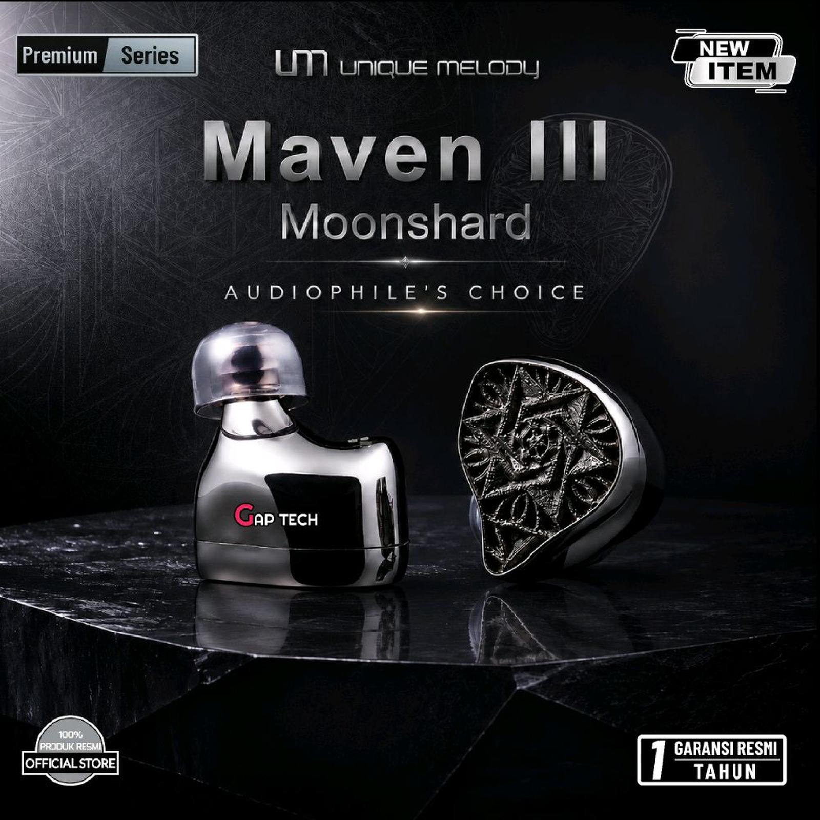 Unique Melody / UM Maven III / Maven 3 Moonshard - Premium 12 Drivers In Ear Monitor Earphone / IEM Original