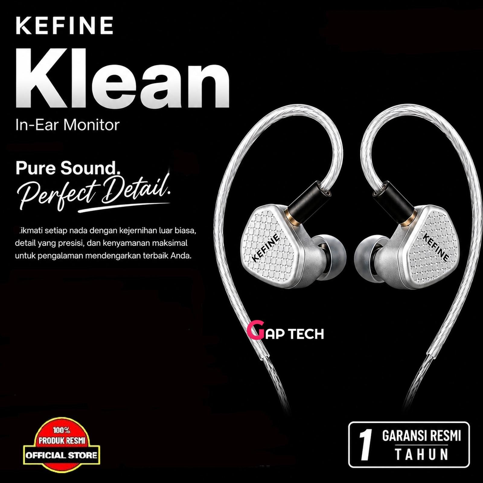 KEFINE Klean SV 10mm Dynamic Driver In Ear Monitor IEM Earphone Original