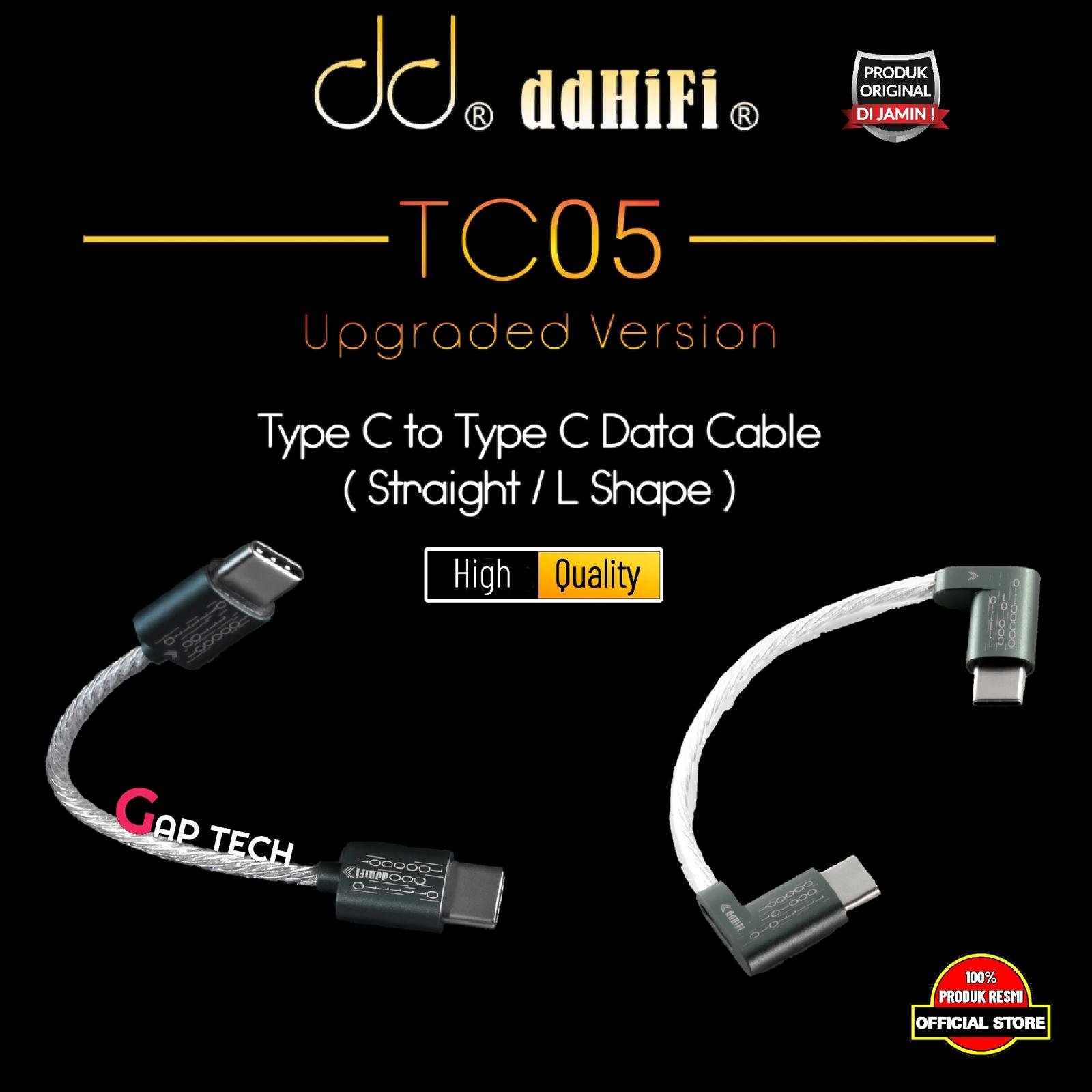 DD DDHIFI The Upgraded TC05 Type C to Type C Data Cable Original