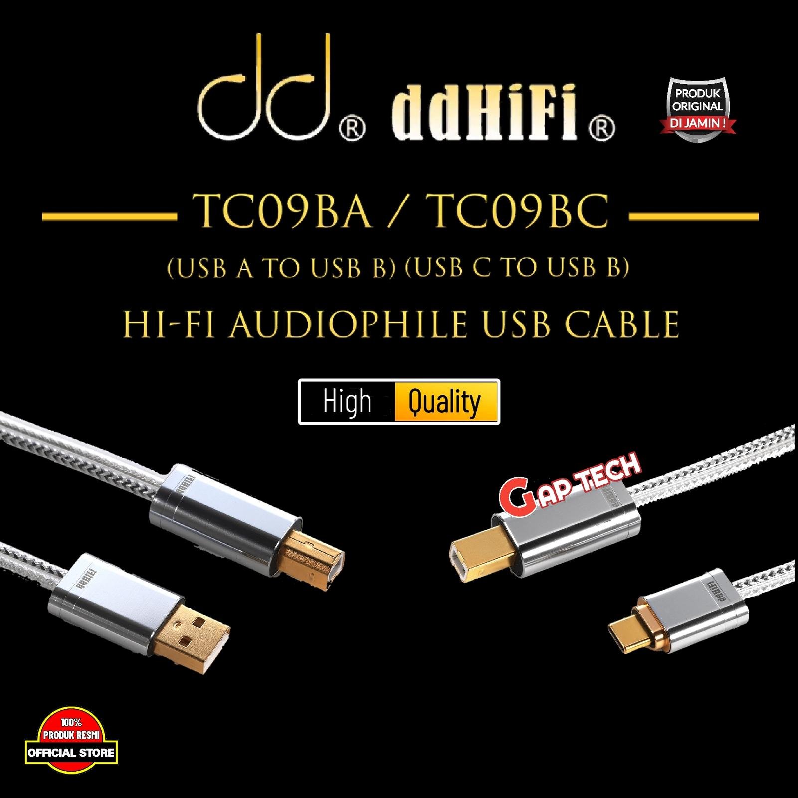 DD DDHIFI TC09BA / TC 09 BA / TC09BC /TC 09 BC HiFi USB Cable Original