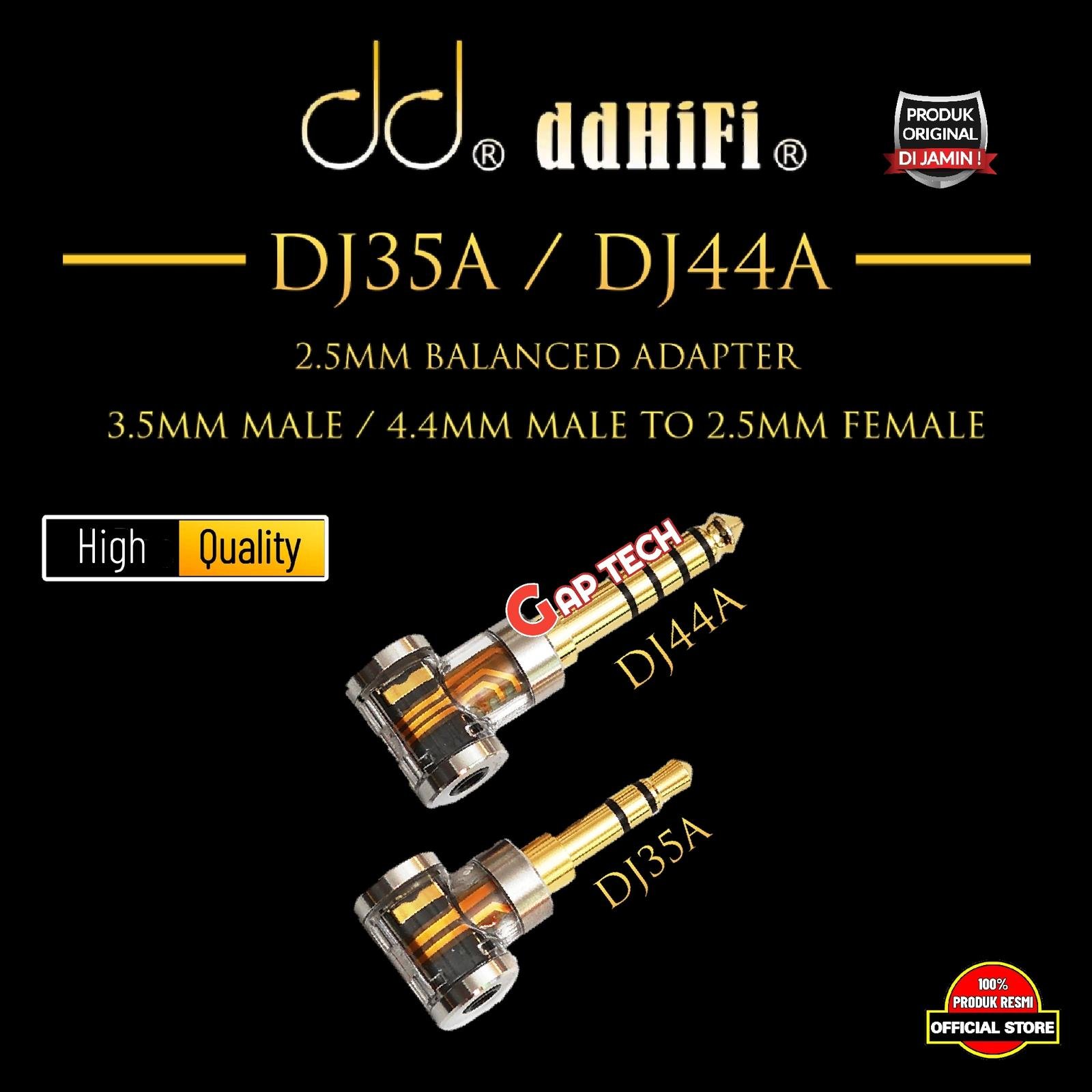 DD DDHiFi DJ35A / DJ 35 A / DJ44A / DJ 44 A 2.5mm Balanced Adapter Original