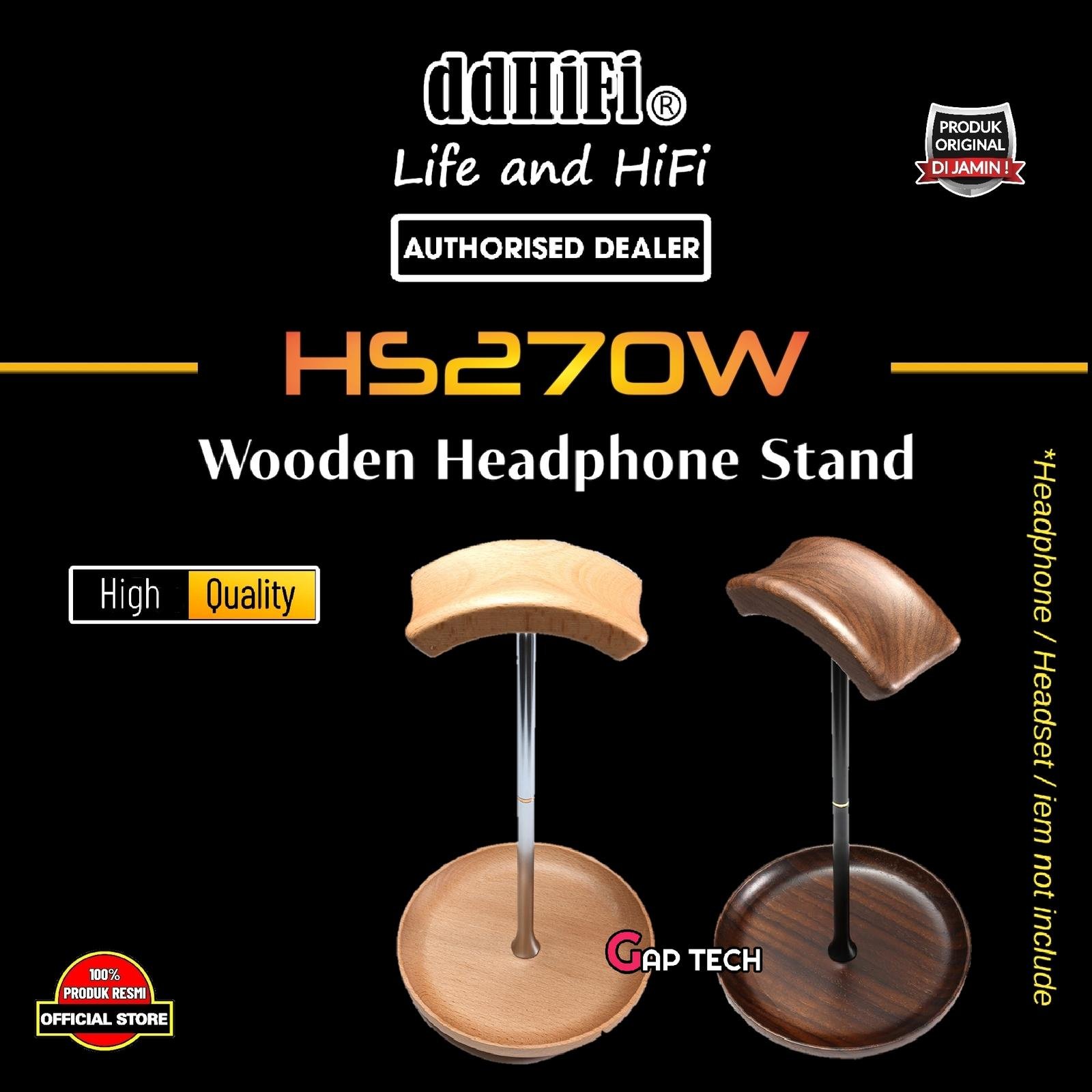 DD DDHiFi HS270W / HS 270 W / HS 270W Wooden Headphone Stand / Standing Original