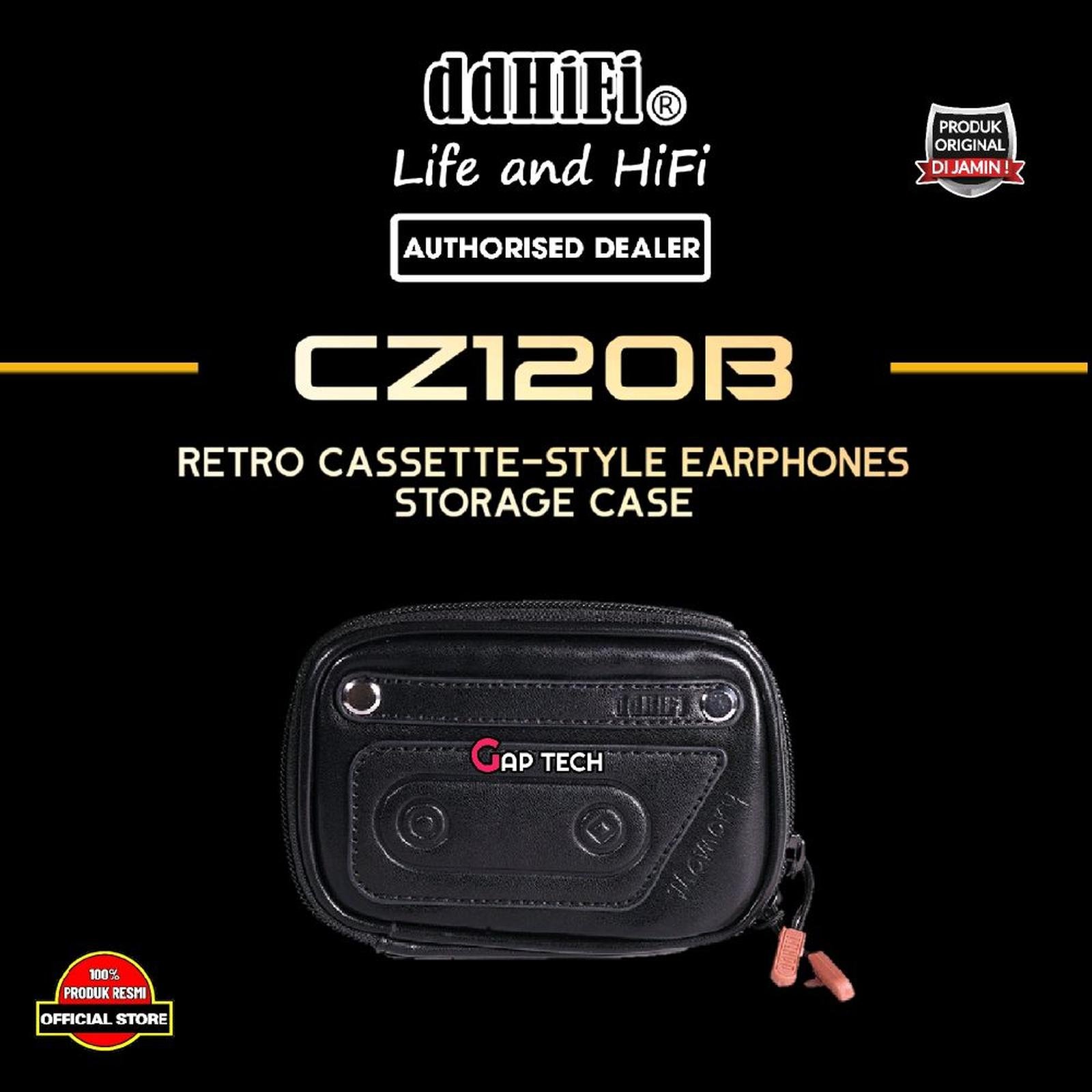 DDHIFI CZ120B / CZ120 B / CZ 120B / CZ 120 B Retro Cassette-Style Earphones Storage Case Original