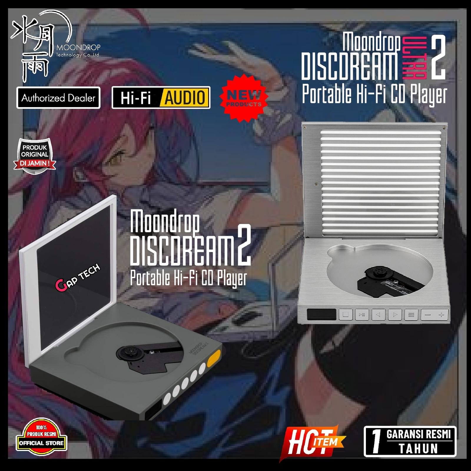 Moondrop DISCDREAM 2 / DISCDREAM2 / DISCDREAM 2 ULTRA / DISCDREAM2 ULTRA Portable Hi-Fi CD Player Original