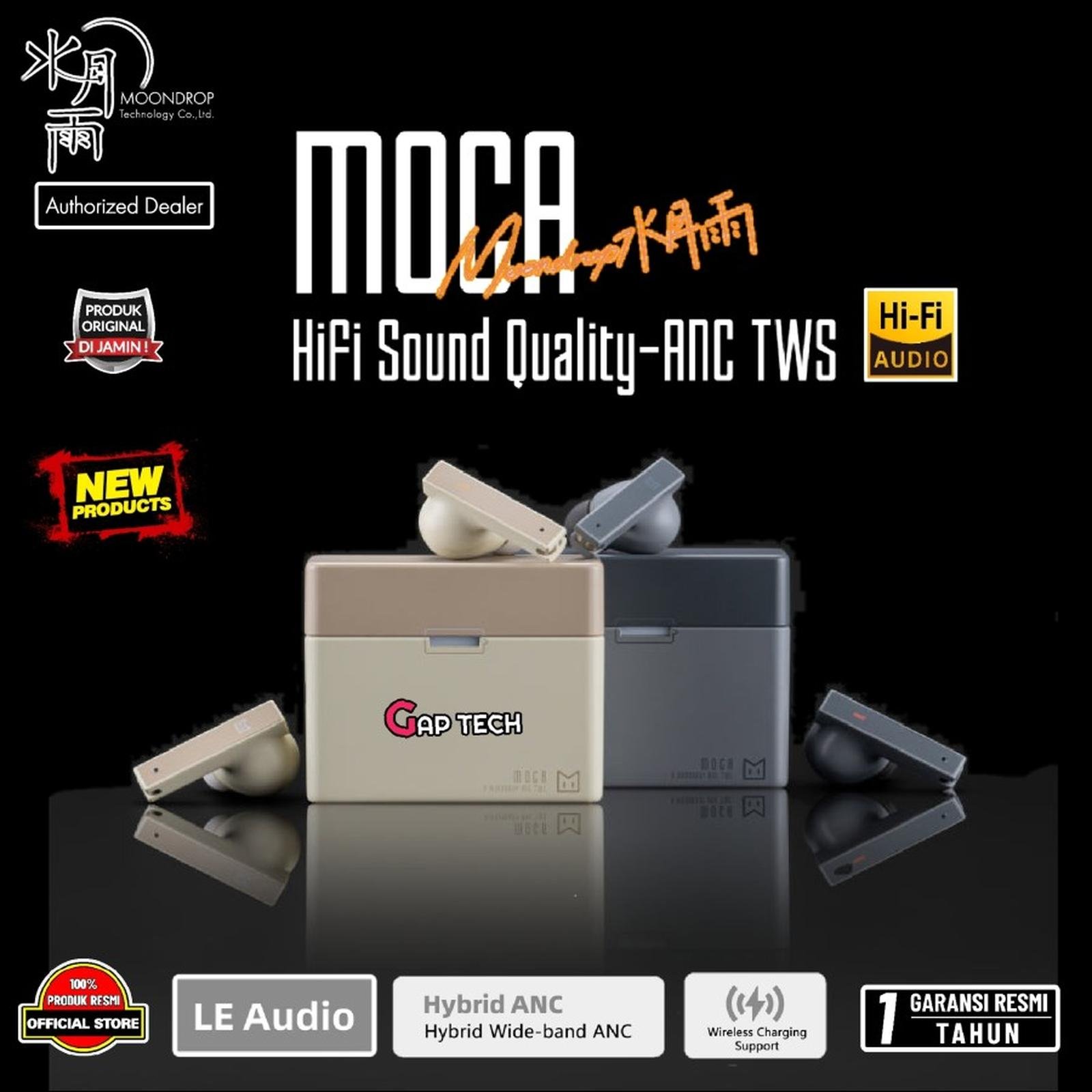 Moondrop Moca Hi-Fi ANC True Wireless Earbuds TWS Original