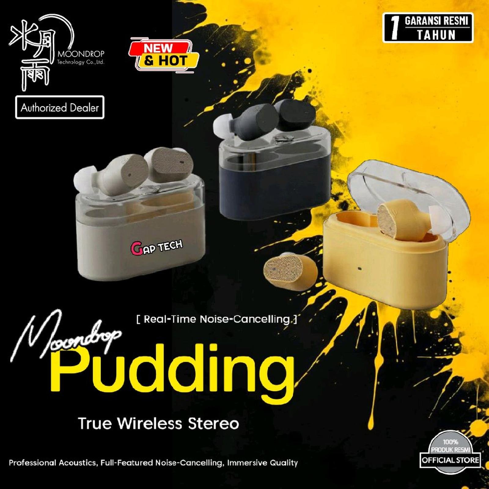 Moondrop PUDDING 10mm Dynamic Driver TWS Earbuds Original