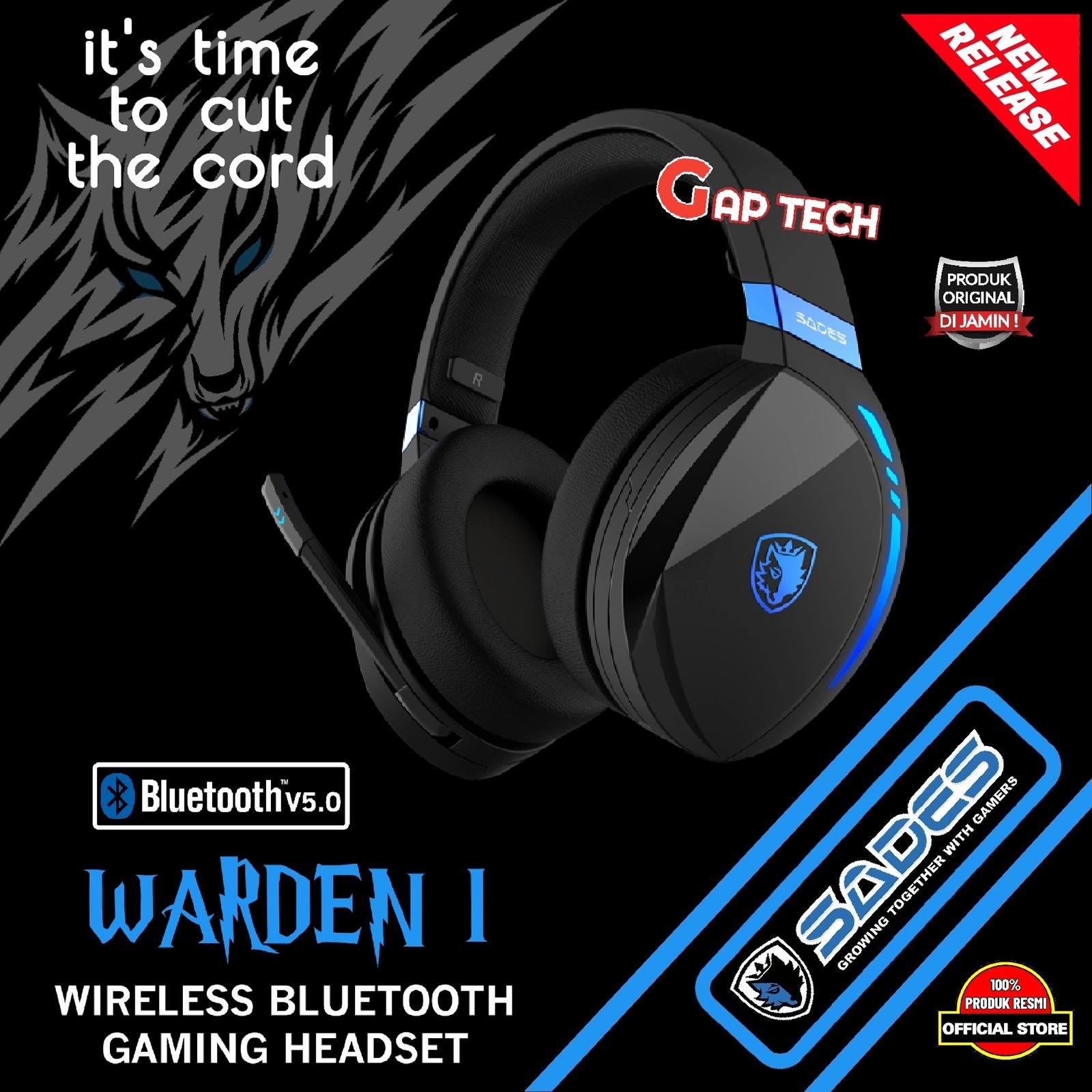 Sades Warden 3 in I Wireless Gaming Headset Original