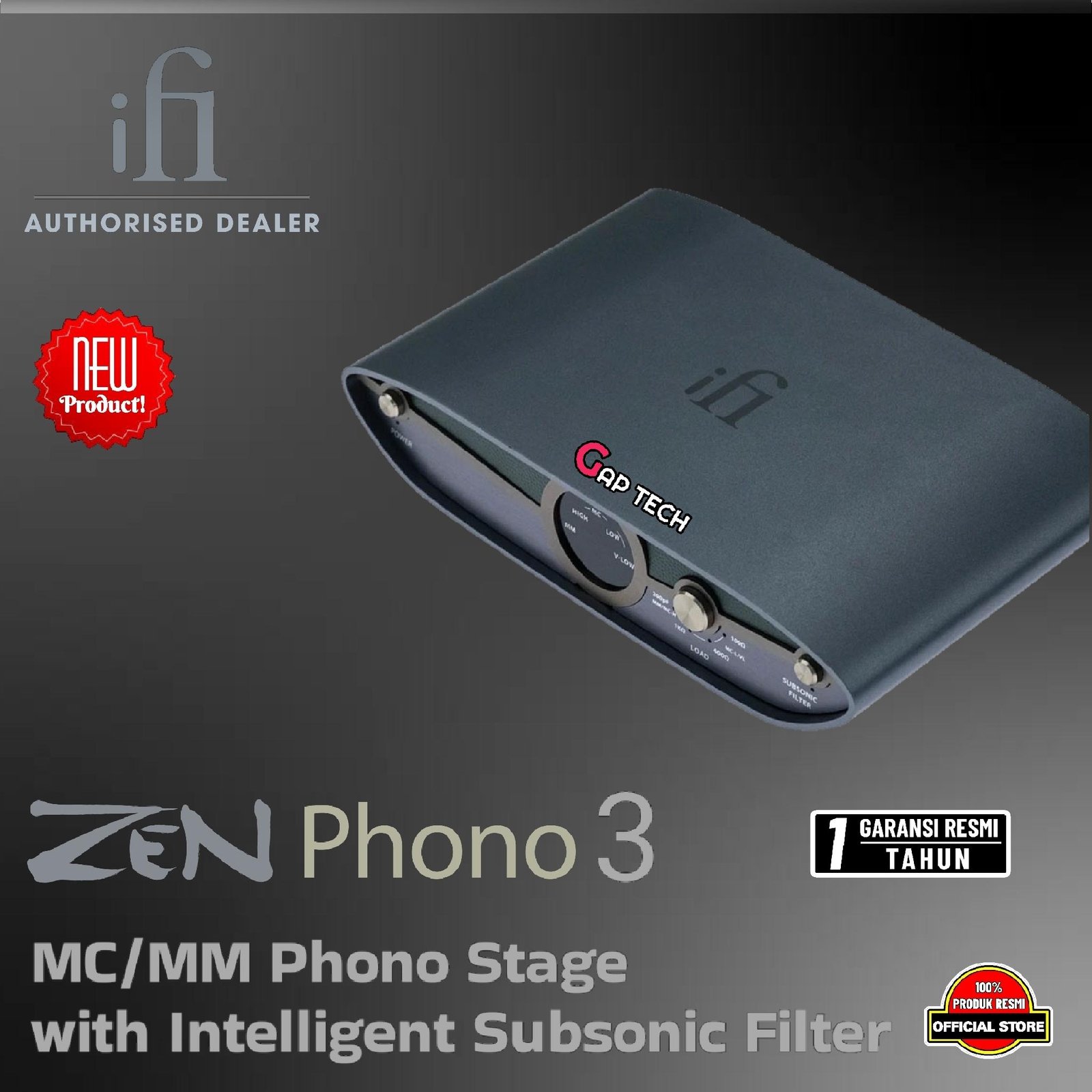iFi Audio Zen Phono 3 / Gen 3 MM & MC Phono Stage with Subsonic Filter Original