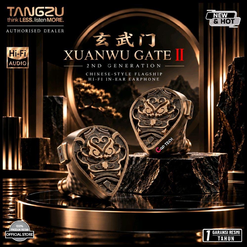 TANGZU XuanWu Gate II / Xuan Wu Gate II / 2nd Gen Flagship 1DD 4BA 4-Electrostatic Driver Wired HiFi In-Ear Earphone / IEM Original