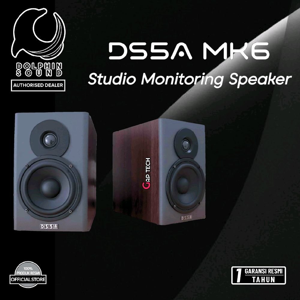 Dolphin Sound DS5A MK6 / DS 5A MK6 / DS-5A MK6  Bookshelf Stereo Monitor Speaker for Recording OriginalDolphin Sound DS5A MK6 / DS 5A MK6 / DS-5A MK6  Bookshelf Stereo Monitor Speaker for Recording Original
