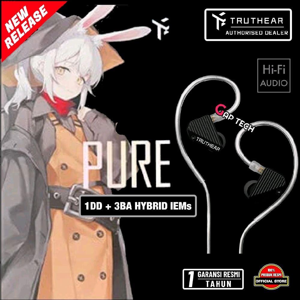 Truthear Pure 1DD + 3BA Hybrid Driver In Ear Monitor Earphone / IEM Original