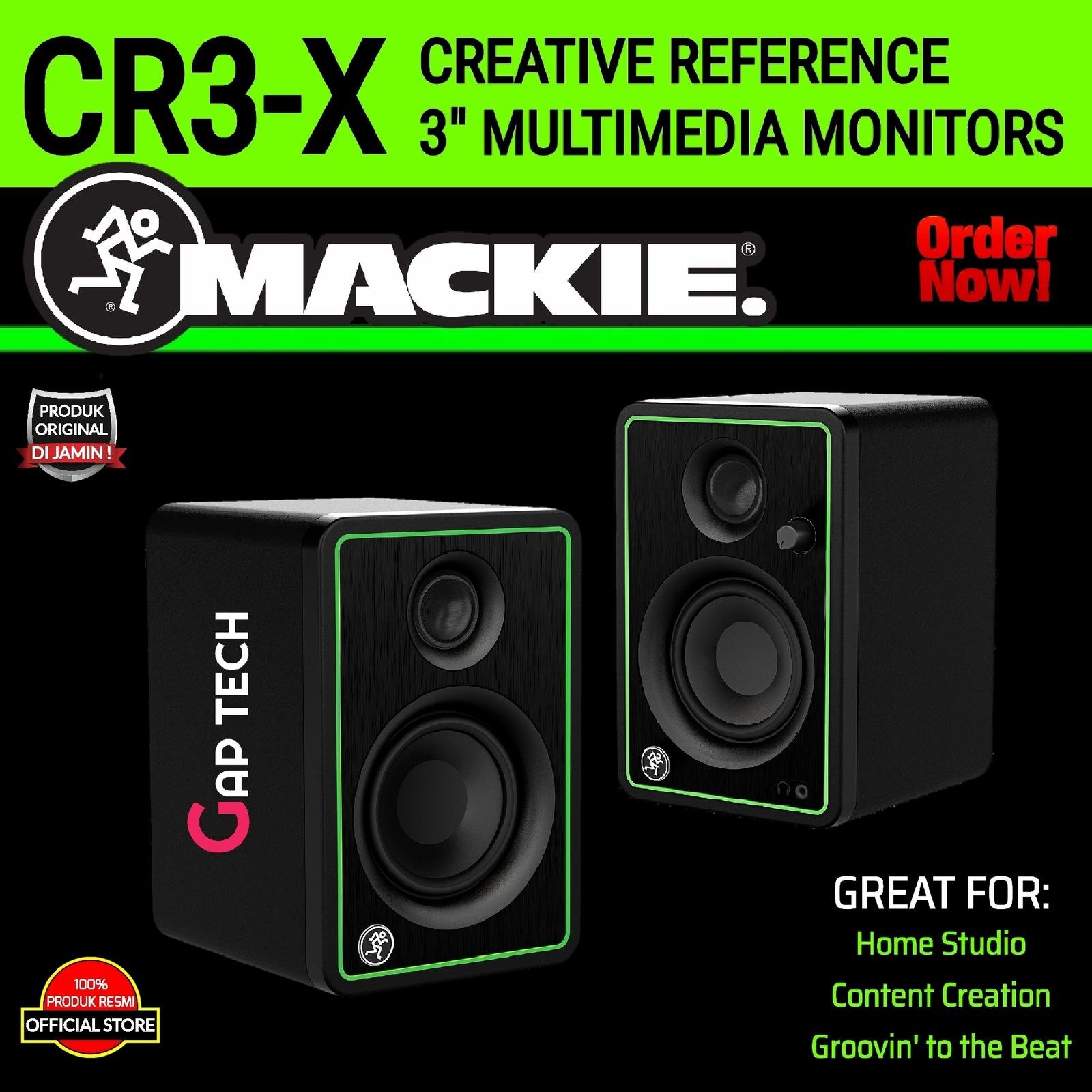 MACKIE CR3-X / CR3X / CR3 X Reference 3" Multimedia Monitors Speakers Original