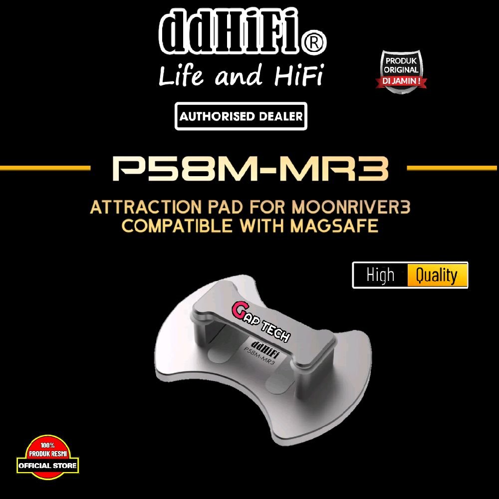 DDHIFI P58M MR3 / P58M-MR3 Attraction Pad for MOONRIVER3 - Compatible with MagSafe / Attraction Pad Original