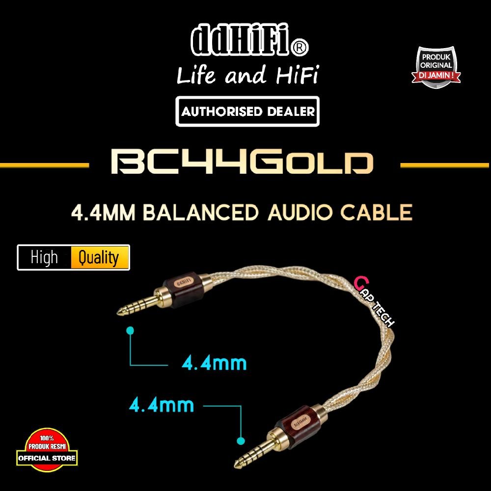 DDHIFI BC44Gold / BC44 Gold / BC 44Gold / BC 44 Gold - 4.4mm Balanced Audio Cable Original