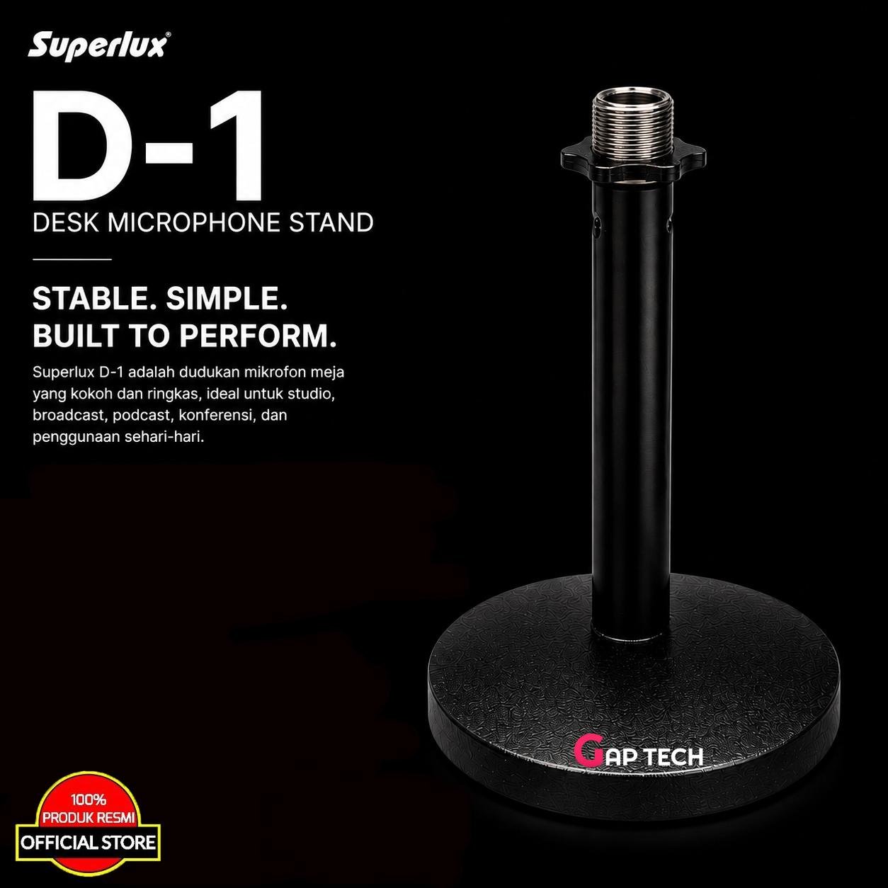 Superlux D-1 Microphone Table Stand