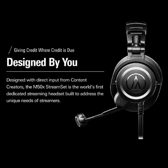 Audio Technica ATH M50xSTS / M50X STS XLR / USB Streaming Headset Original