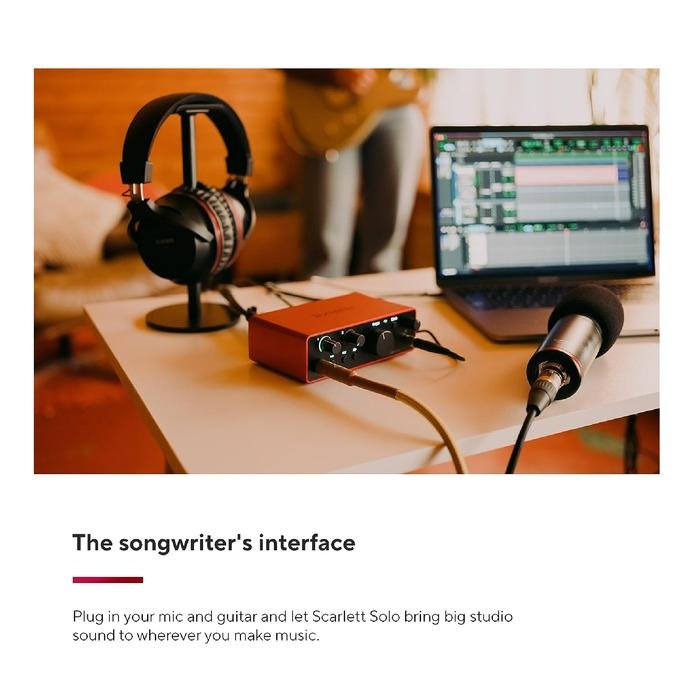Focusrite Scarlett Solo 4th Gen / Gen 4 USB Audio Interface /Soundcard Original