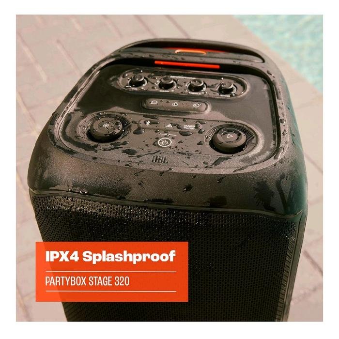 JBL Partybox Stage 320 / Partybox 320 / Partybox320 Successor Partybox 310 - Powerful Bass Portable Party Speaker with Telescopic Handle and Wheels Speaker Original
