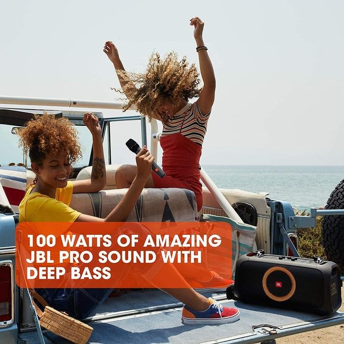 JBL Partybox On The Go Essential / On-The-Go Essential / OTG Essential Portable Party Speaker with Wireless Microphone Original