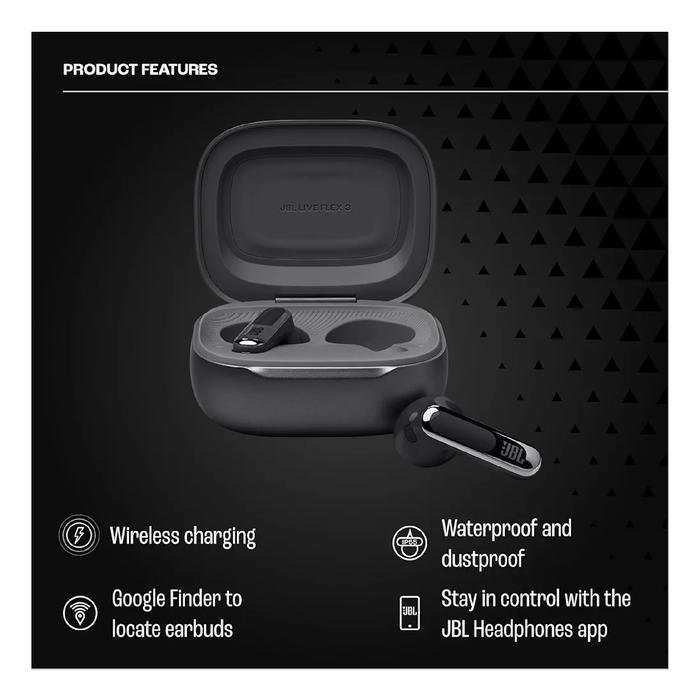 JBL Live Flex 3 / Live Flex3 True Wireless Noise Cancelling Open-Stick Earbuds with Smart Charging Case TWS Original