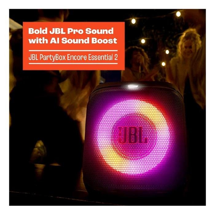 JBL Partybox Encore Essential 2 / Encore Essential2 / Gen 2 - Portable Party Speaker with Powerful 100W Sound and Built-in Dynamic Light Show Original