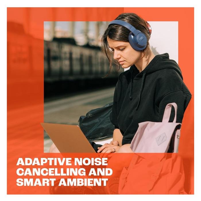 JBL Tune 770NC / Tune770NC / Tune 770 NC / T770NC / T 770NC / T 770 NC Adaptive Noise Cancelling Wireless Bluetooth Over-Ear Headphones Original