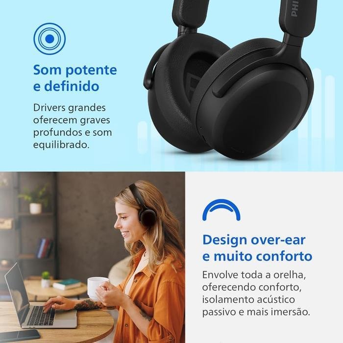 Philips TAH2300 Over-ear Wireless Headphones / TAH 2300 Original