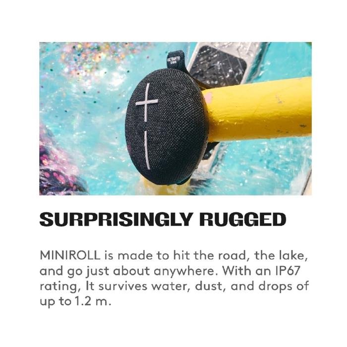 Ultimate Ears MINIROLL Ultra-Portable Waterproof Bluetooth Speaker with IP67 Dustproof Original