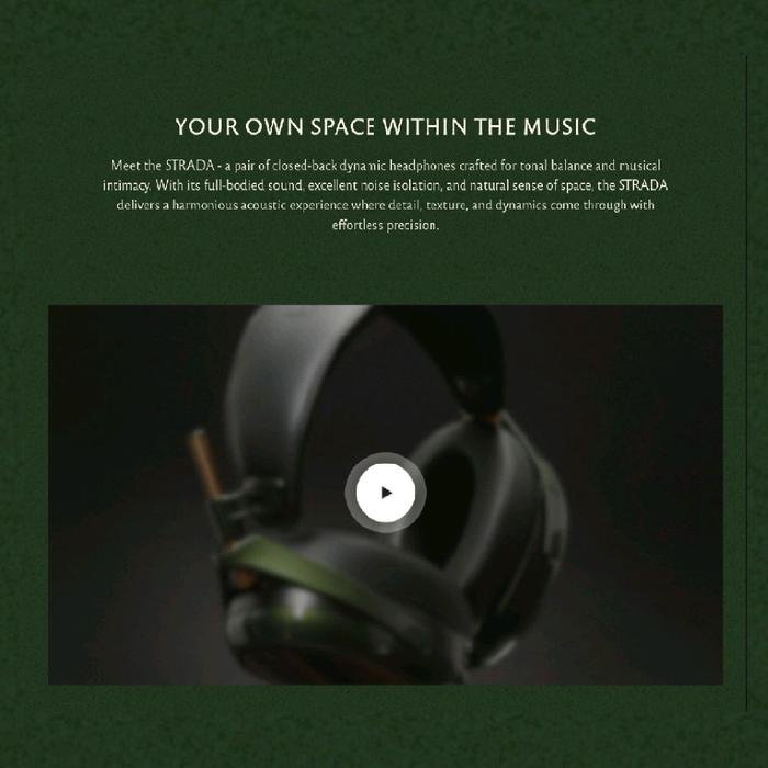 Meze Strada Premium Closed Back Dynamic Headphone Original