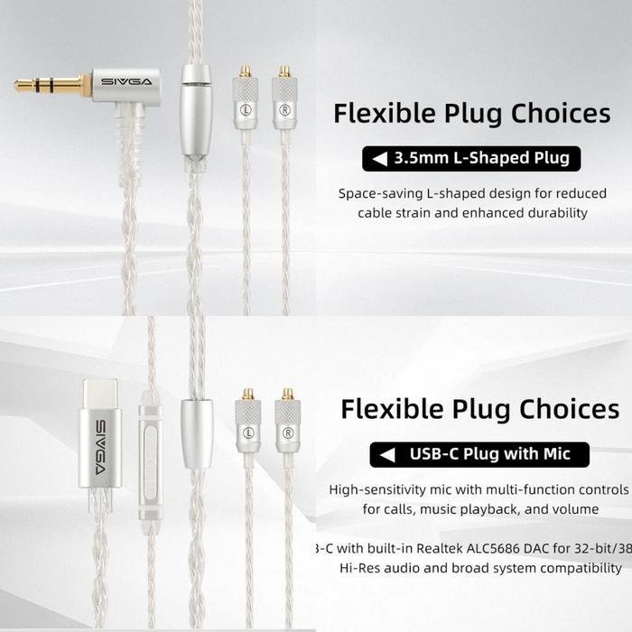 Sivga M260 / M 260 Hifi Detachable Dynamic Driver Earbud Original