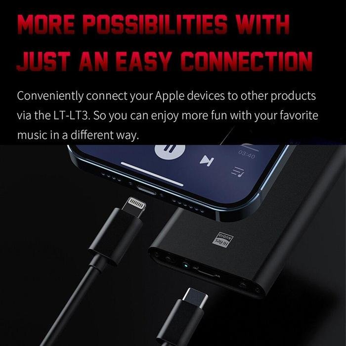 FIIO LT-LT3 / LT LT3 / LT LT 3 USB Type C to Lightning Data Cable Original