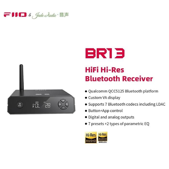 FiiO BR13 / BR 13 High-Resolution Stereo Bluetooth Receiver Original