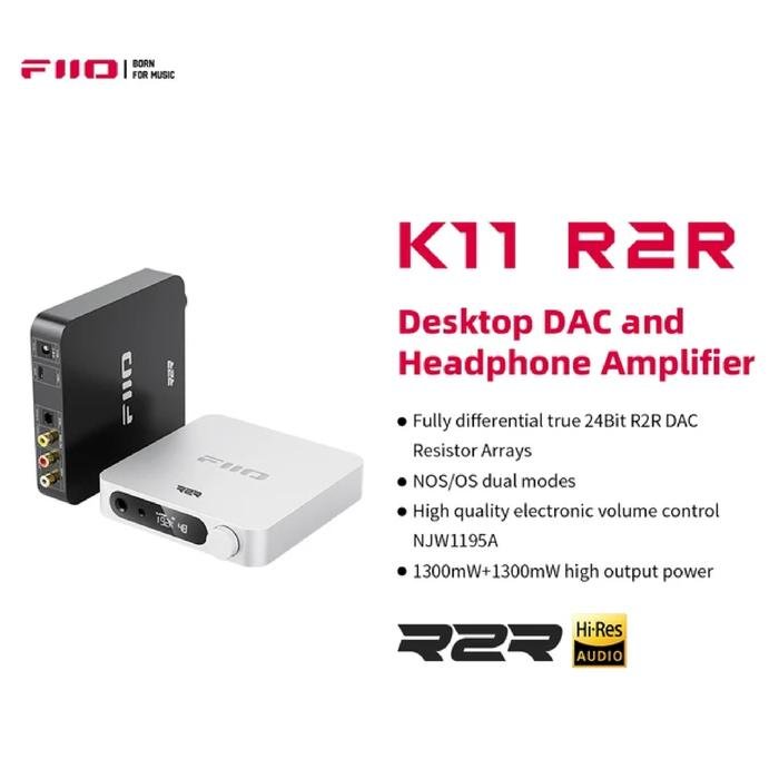 Fiio K11 R2R / K-11 R2R / K 11 R2R / K11R2R / K11 True 24bit R2R Desktop DAC and Headphone Amplifier / DAC AMP Original