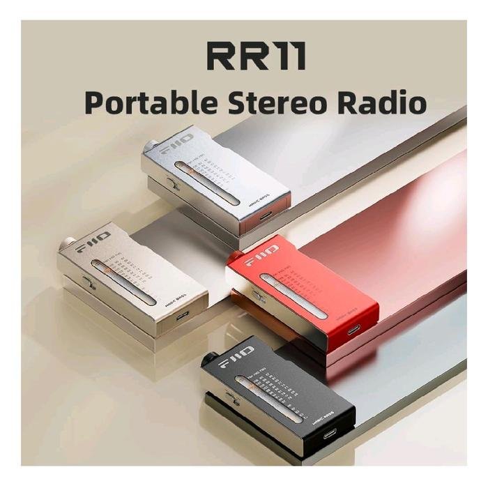 Fiio RR11 / RR-11 / RR 11 Portable Hi-Res Stereo FM Radio with Analog PVR Tuning Bass Radio Player Original