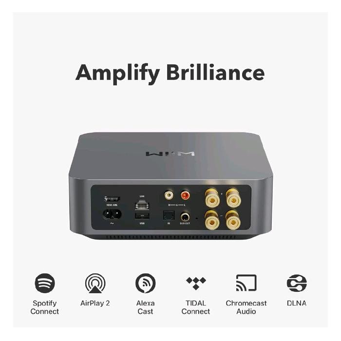Wiim Amp Hi-Res Multiroom Streaming Amplifier with AirPlay 2 Original