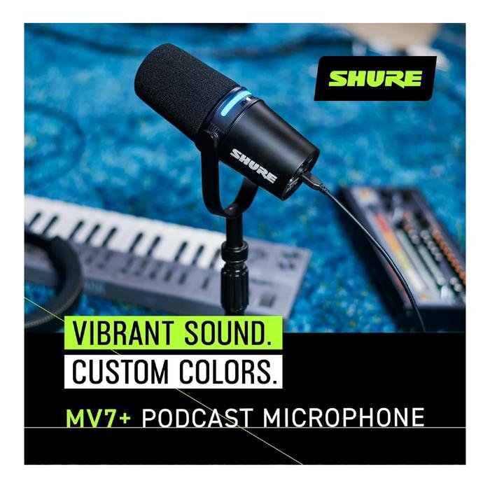 SHURE MV7 / MV 7 / MV7X XLR / MV7 X / MV 7X / MV7+ / MV7 + / MV7 Plus / MV7Plus Podcast Microphone For Podcasters, Gamers, Musicians Original