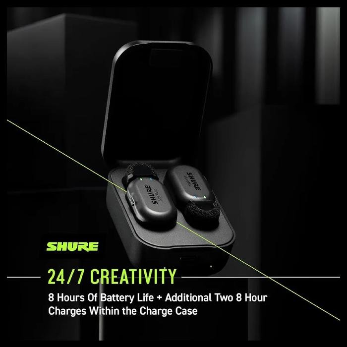 Shure MoveMic Series / MV-ONE / MoveMic One / MV-TWO / MoveMic Two / MV-R / MoveMic Receiver / MV-TWO-KIT / MoveMic Two Receiver Kit - Professional Wireless Microphone System Original
