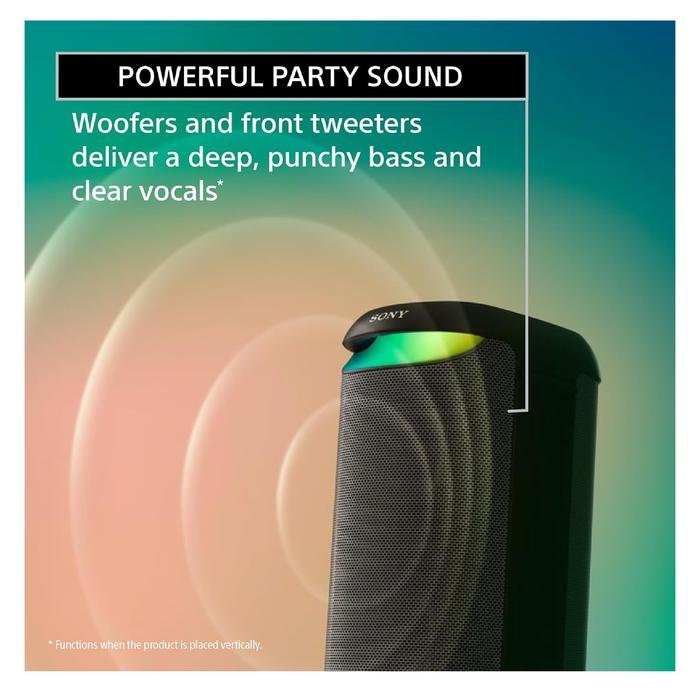 Sony SRS-XV500 / SRS XV500 / SRS XV 500 X-Series Wireless Bluetooth Party Speaker with Powerful Sound and MEGA BASS Original