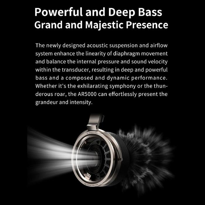 Aune AR5000 / AR 5000 Hi-Res Open-Back Headphone with MLD Driver Original