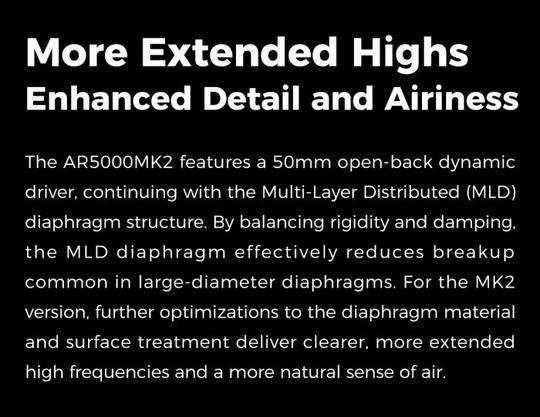AUNE AR5000 MK2 / AR-5000 MK2 / AR 5000 MK2 Full-Size Open-Back Headphones Original
