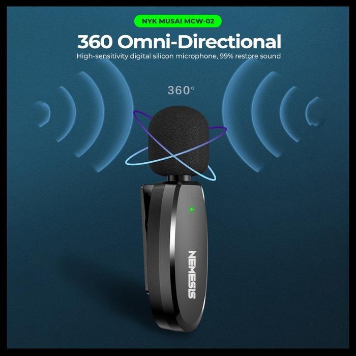 Nyk Musai MCW 02 / MCW02 NC Wireless Clip On Microphone Original
