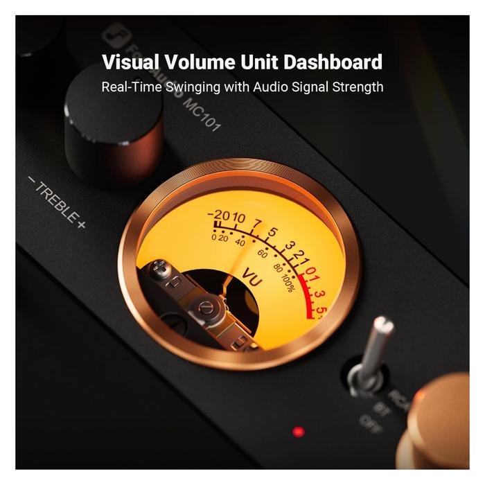 Fosi Audio MC101 / MC 101 Hi-Fi Stereo Amplifier With VU Meter Original