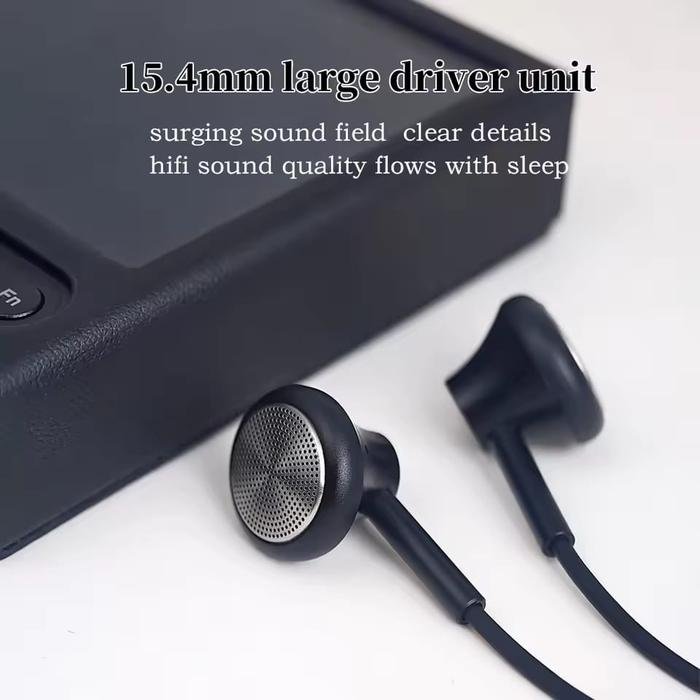 QIGOM P10 HIFI Earphones Flathead, 15.4MM 32ohm 116dB, Large-size Driver Unit, Fit Ear-canal, Wired Headset, Low Distortion Original