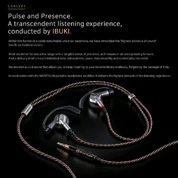 Brise Audio IBUKI Flagship Hi-End 9-driver / 5-way tribrid configuration In Ear Monitor Earphone / IEM Original
