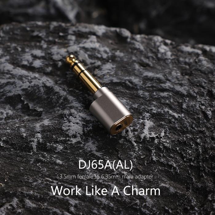 DD DDHIFI DJ65A (AL) / DJ 65 A (AL) / DJ65A AL 3.5mm female to 6.35mm male adapter Original