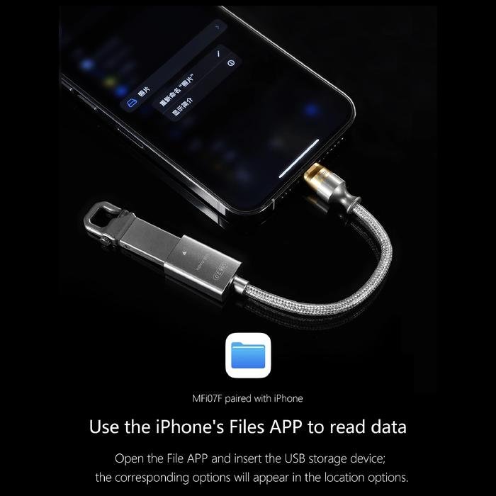 DD DDHIFI MFI07F Lightning to USB A Female OTG Adapter Cable 2.0 Original