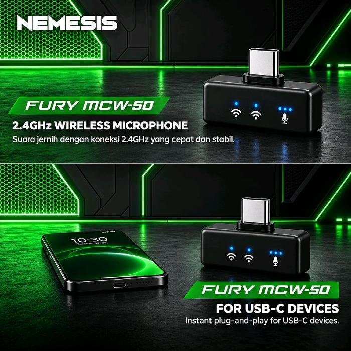 NYK NEMESIS FURY MCW50 / MCW 50 / MCW-50 Capture Every Word with Crystal-Clear Wireless Microphone Original