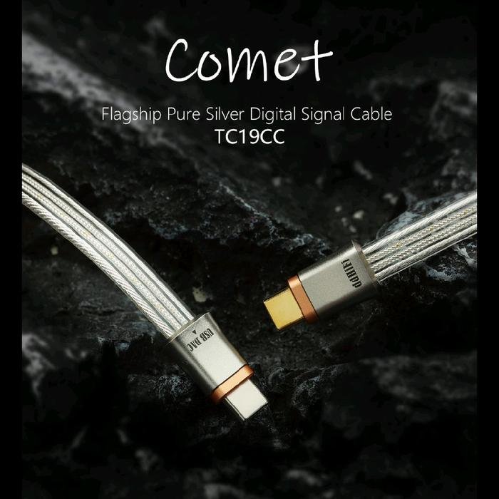 DD DDHIFI Comet TC19CC / TC19 CC / TC 19 CC / TC 19CC Flagship Pure Silver Digital Signal USB C to USB C OTG Cable Original