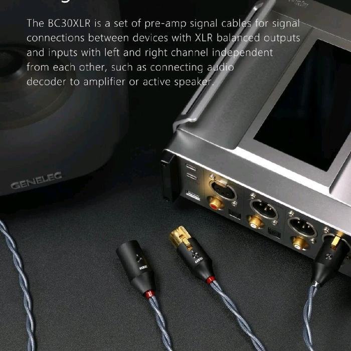 DDHIFI BC30XLR / BC30 XLR / BC 30 XLR Balanced XLR 3Pin Shielding Signal Cable Original